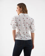 Camisa manga corta para mujer - Crudo