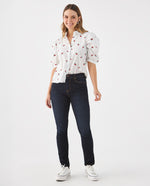 Camisa manga corta para mujer - Crudo