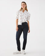 Camisa manga corta para mujer - Crudo