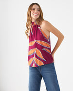 Camisa cuello halter para mujer - Morado