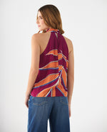 Camisa cuello halter para mujer - Morado