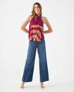 Camisa cuello halter para mujer - Morado
