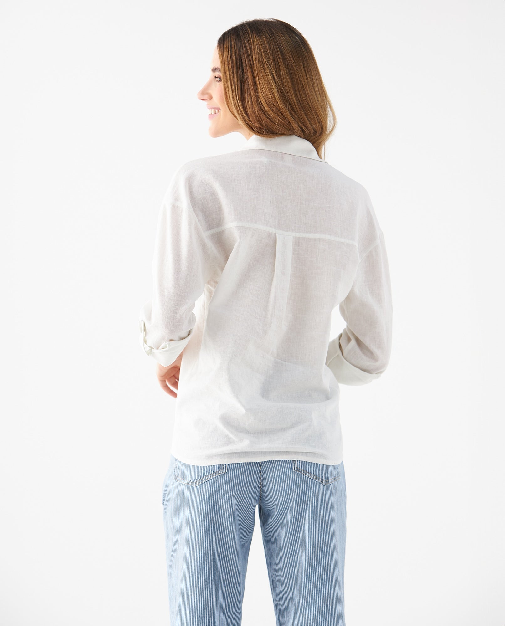 Camisa de diseño clásico para mujer - Crudo 34_619F091_CRU110602_4