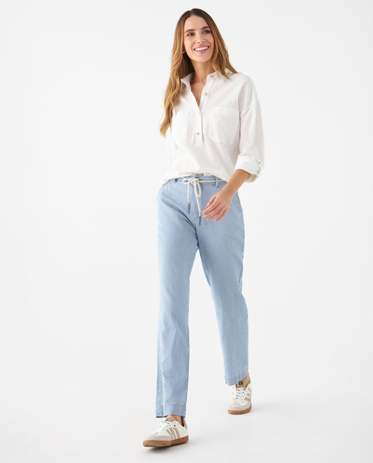 Camisa de diseño clásico para mujer - Crudo