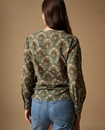 Camisa Estampado Botánico Manga Larga - Verde