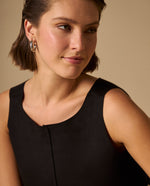Camisa Negra con Costura Central - Negro