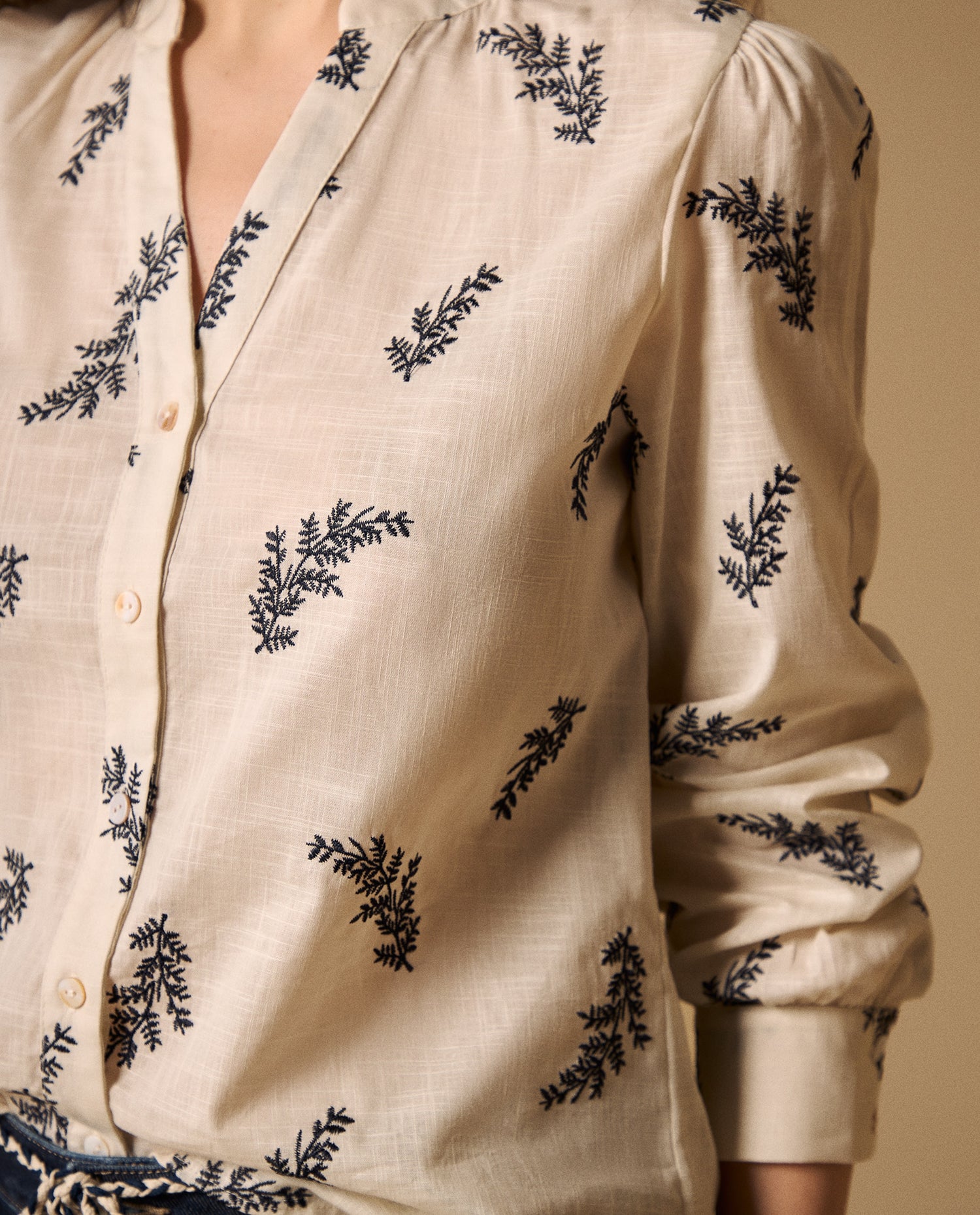 Camisa con Estampado - Azul