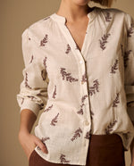 Camisa con Estampado - Café