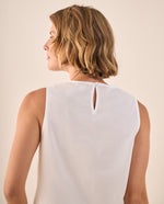 Blusa Blanca con Bordados Florales Artesanales - Crudo