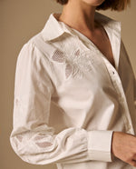 Camisa M/Larga Cuello Redondo - Crudo