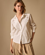 Camisa M/Larga Cuello Redondo - Crudo