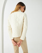Chaqueta abullonada para mujer - Crudo