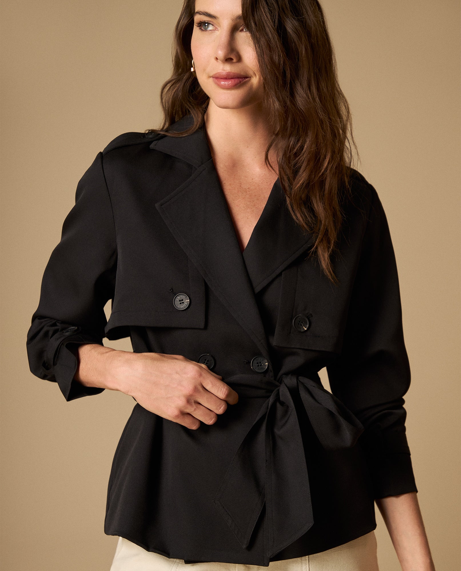 Chaqueta rompevientos de largo medio - Negro 34_621H203_NEG190303_3