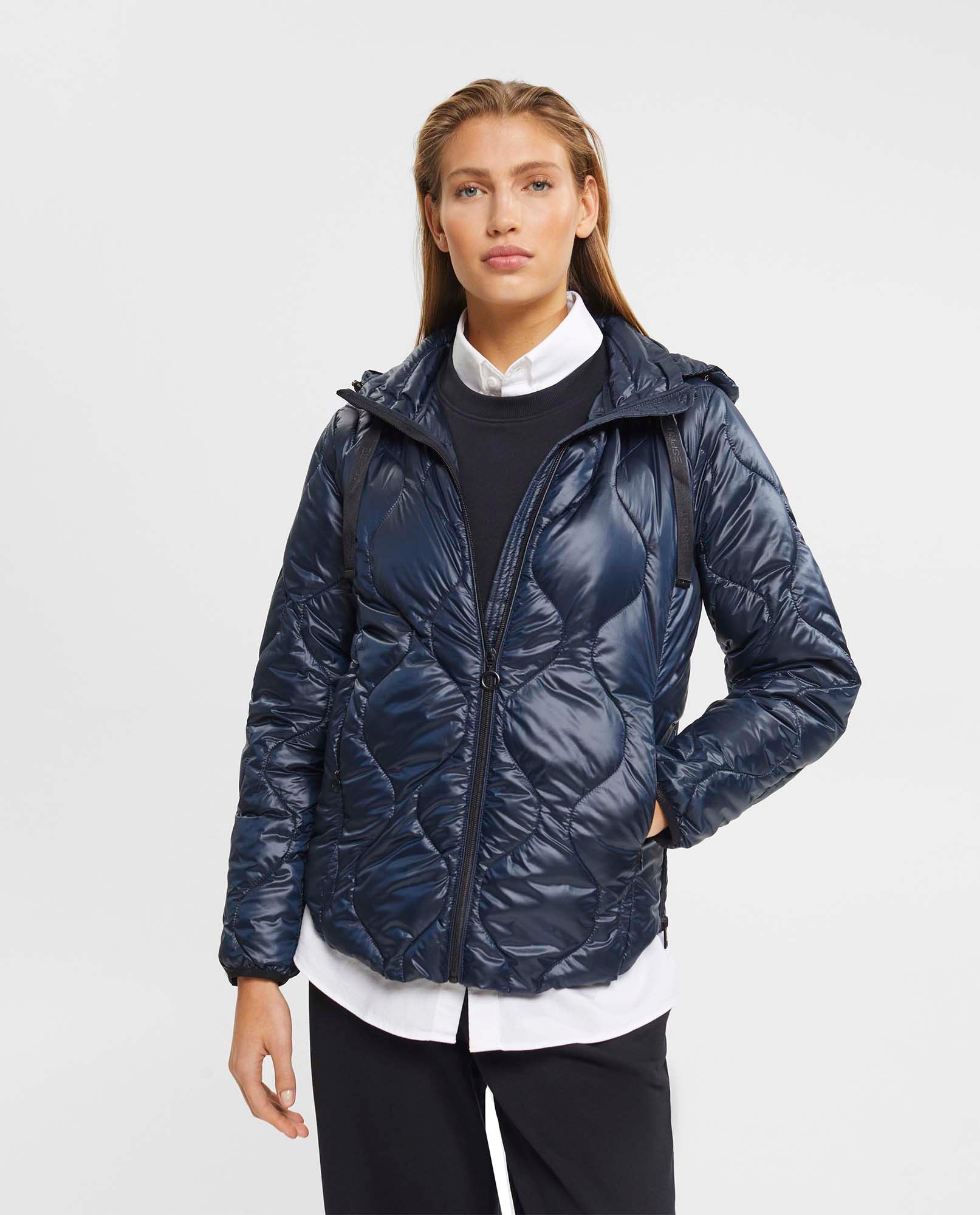 Chaqueta con capucha para mujer - Azul 34_622E707_020000_0