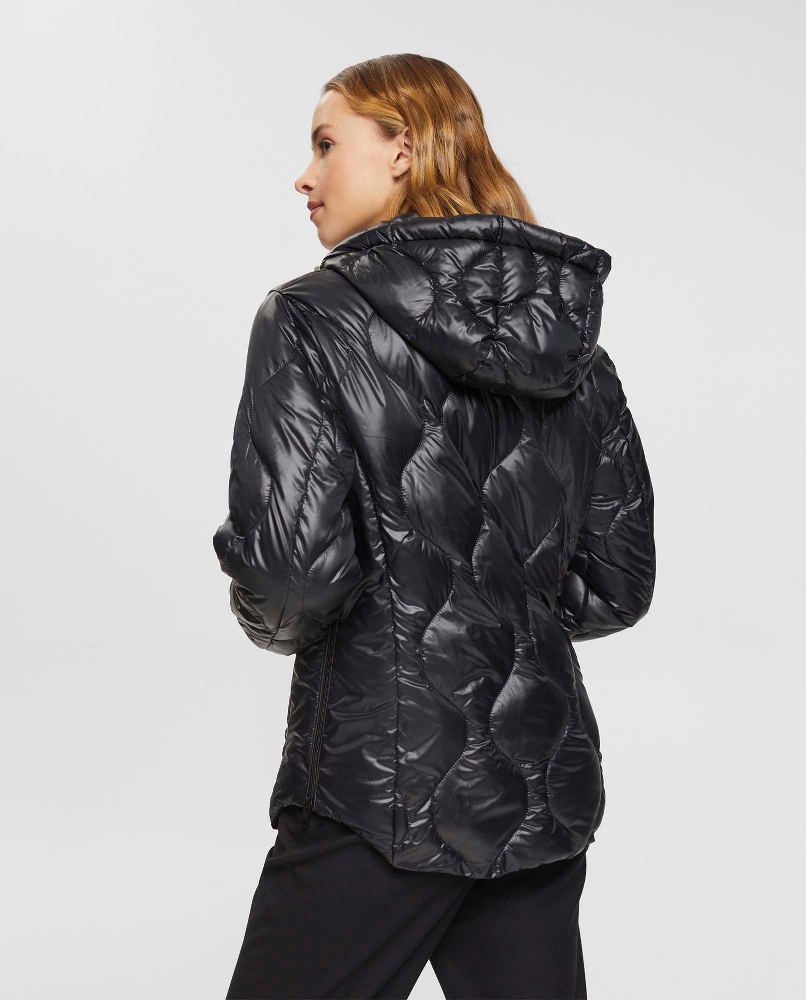 Chaqueta con capucha para mujer - Negro 34_622E707_090000_4