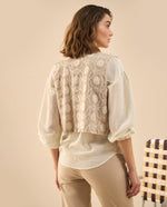 Chaqueta tipo chaleco para mujer - Beige