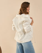 Chaqueta tejida para mujer - Blanco