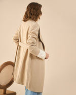 Chaqueta tipo abrigo para mujer - Beige