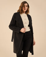 Chaqueta tipo abrigo para mujer - Negro