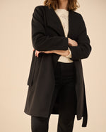 Chaqueta tipo abrigo para mujer - Negro