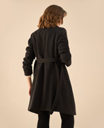 Chaqueta tipo abrigo para mujer - Negro