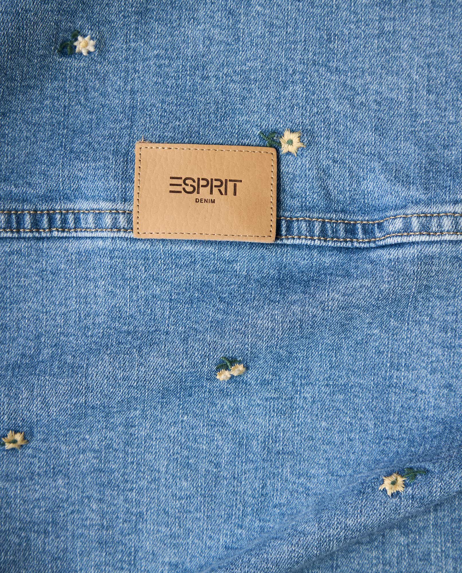 Chaqueta denim con bordado floral - Azul 34_622H011_AZU134110_6