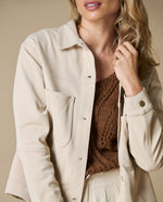 Chaqueta larga estructurada beige - Beige