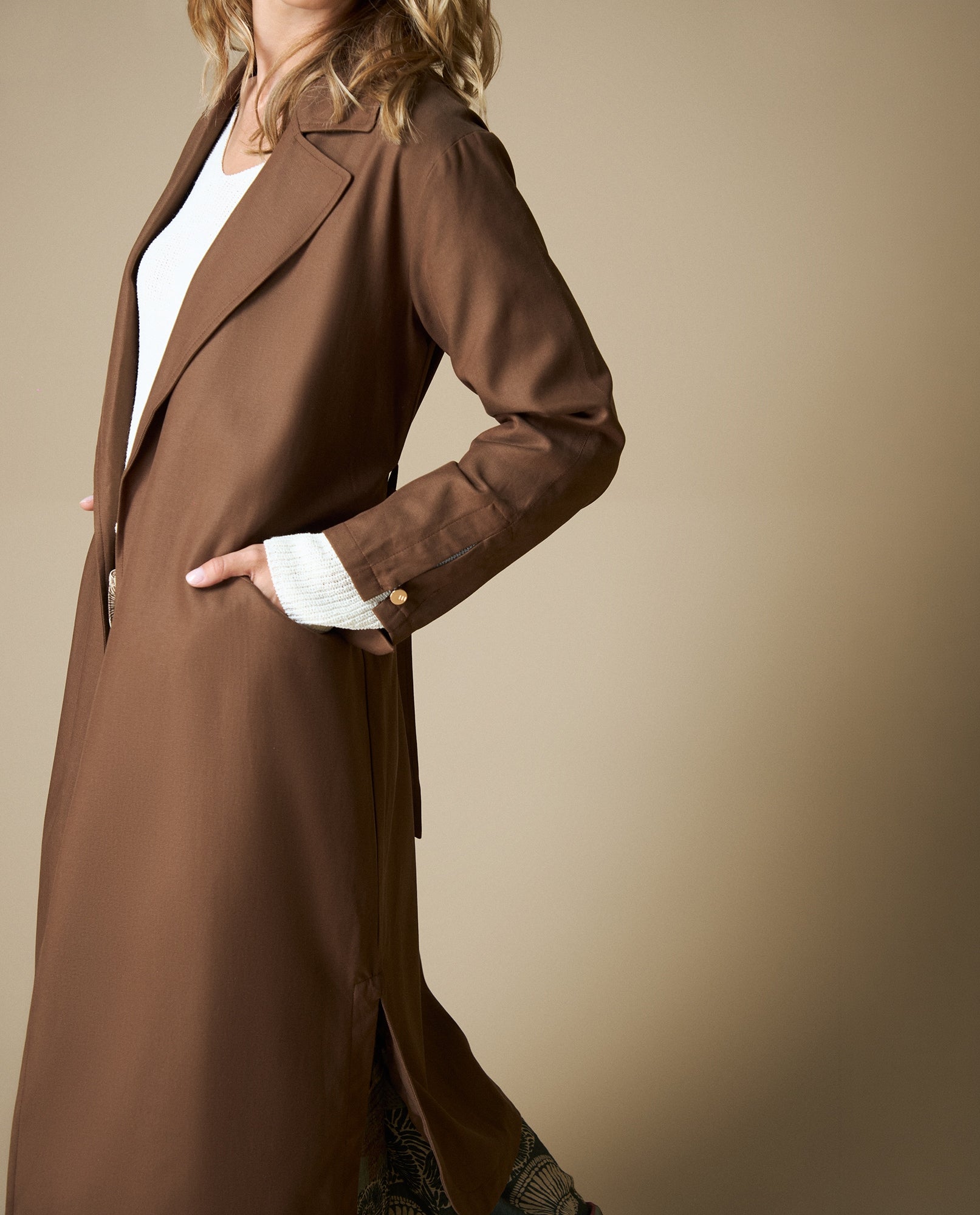 Chaqueta Esprit Largo Medio - Café 34_623H208_CAF181124_0