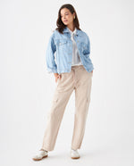 Chaqueta tipo trucker para mujer - Azul