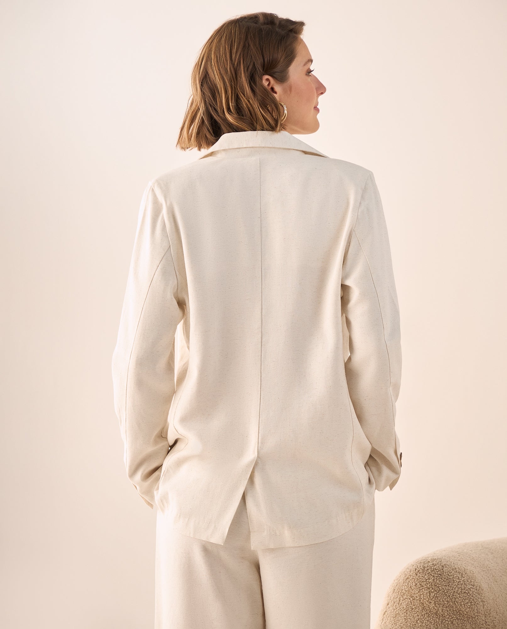 Blazer Blanco Oversized con Botones Dorados - Blanco 34_629G003_BLA110601_4