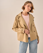 Trench Verde Olivo con Doble Botonadura - Verde