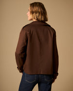 Chaqueta Café Mocca Doble Botonadura - Café
