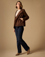 Chaqueta Café Mocca Doble Botonadura - Café