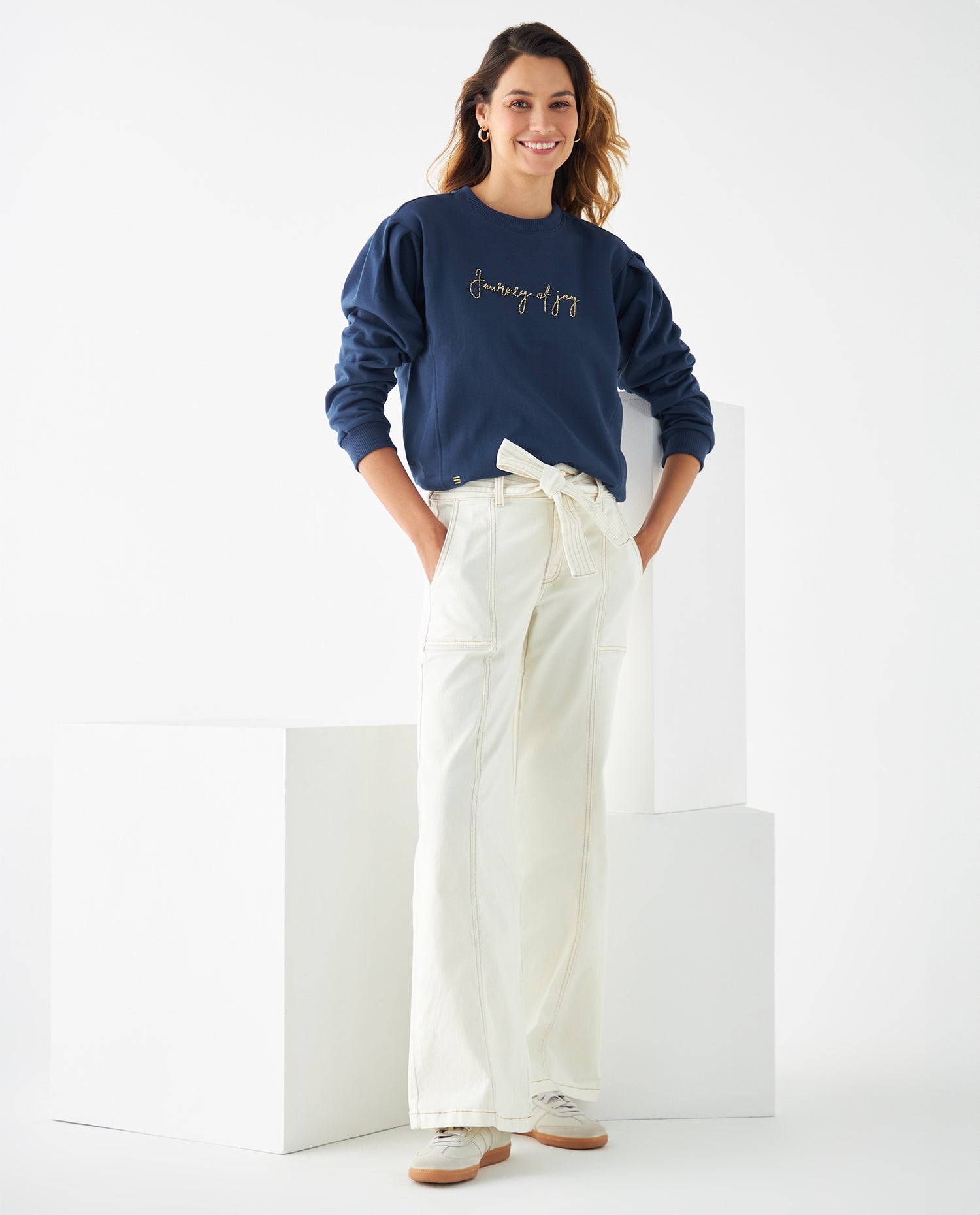 Pantalón Wide Leg para mujer - Blanco