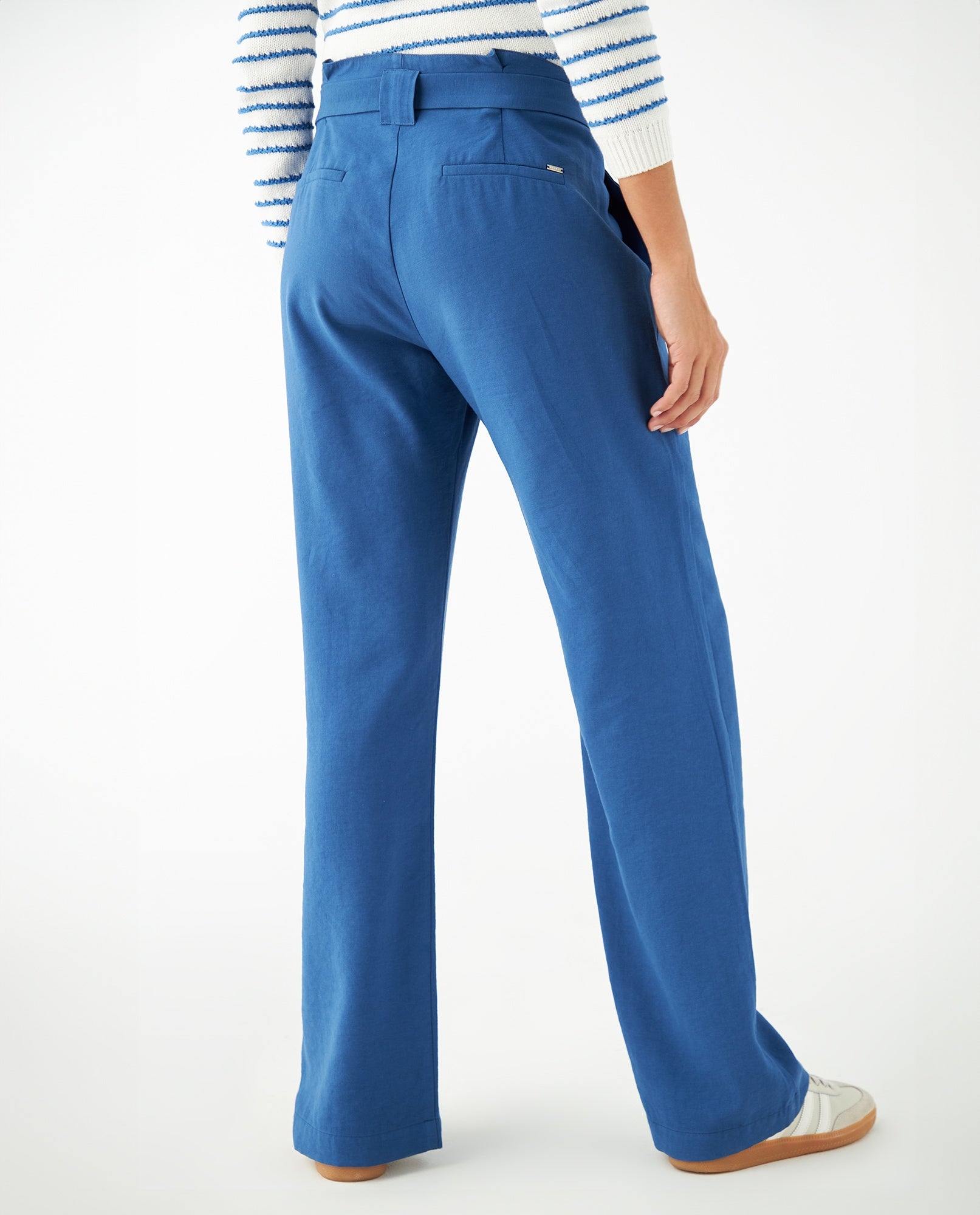 Pantalón con cinturón para mujer - Azul 34_631F005_AZU194042_5