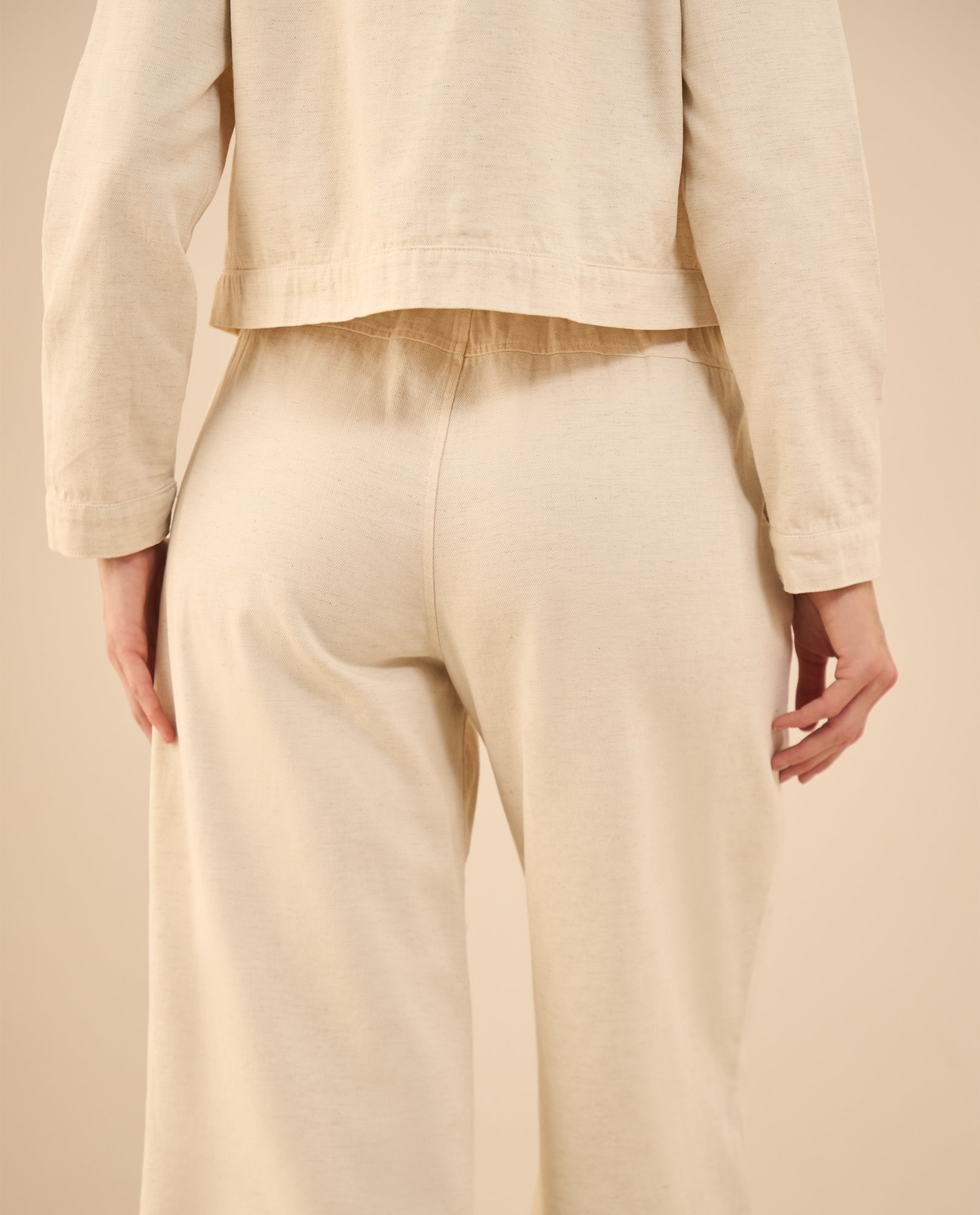 Pantalón con elástico en pretina para mujer - Blanco 34_631G006_BLA114001_5