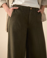 Pantalón Wide Leg fit para mujer - Verde