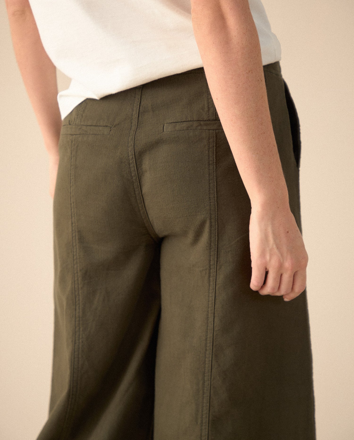 Pantalón Wide Leg fit para mujer - Verde