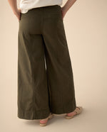 Pantalón Wide Leg fit para mujer - Verde