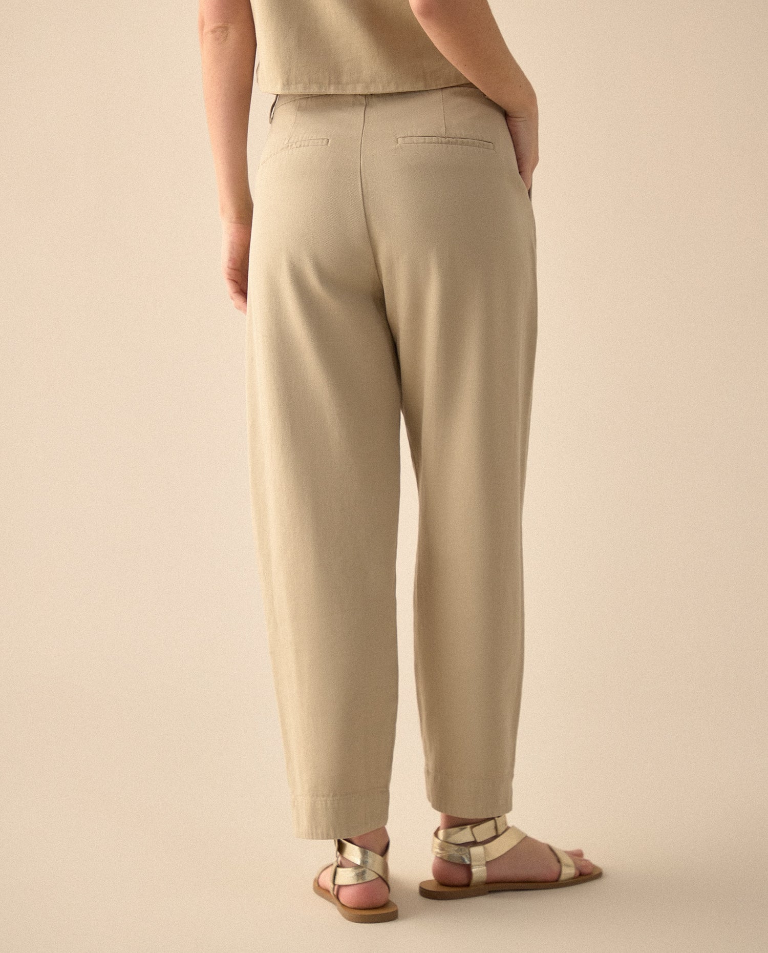 Pantalón con aberturas laterales en bota para mujer - Verde