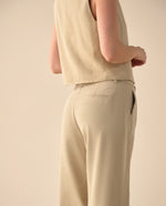 Pantalón con aberturas laterales en bota para mujer - Verde