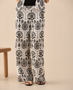 Pantalón con detalles desagujados para mujer - Crudo