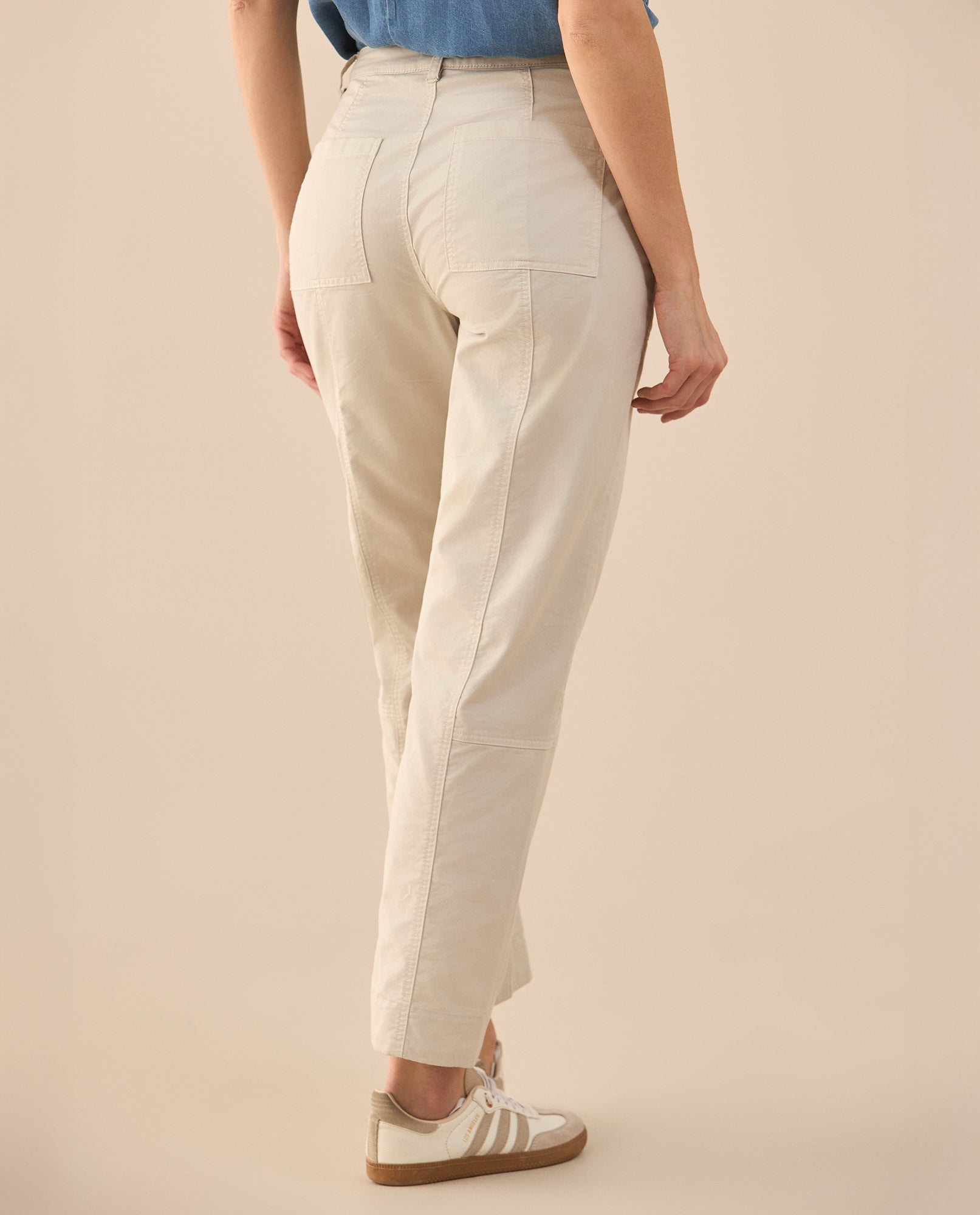 Pantalón con cordón ajustable para mujer - Crudo 34_631G015_CRU110602_4