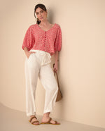 Pantalón de bota recta para mujer - Crudo