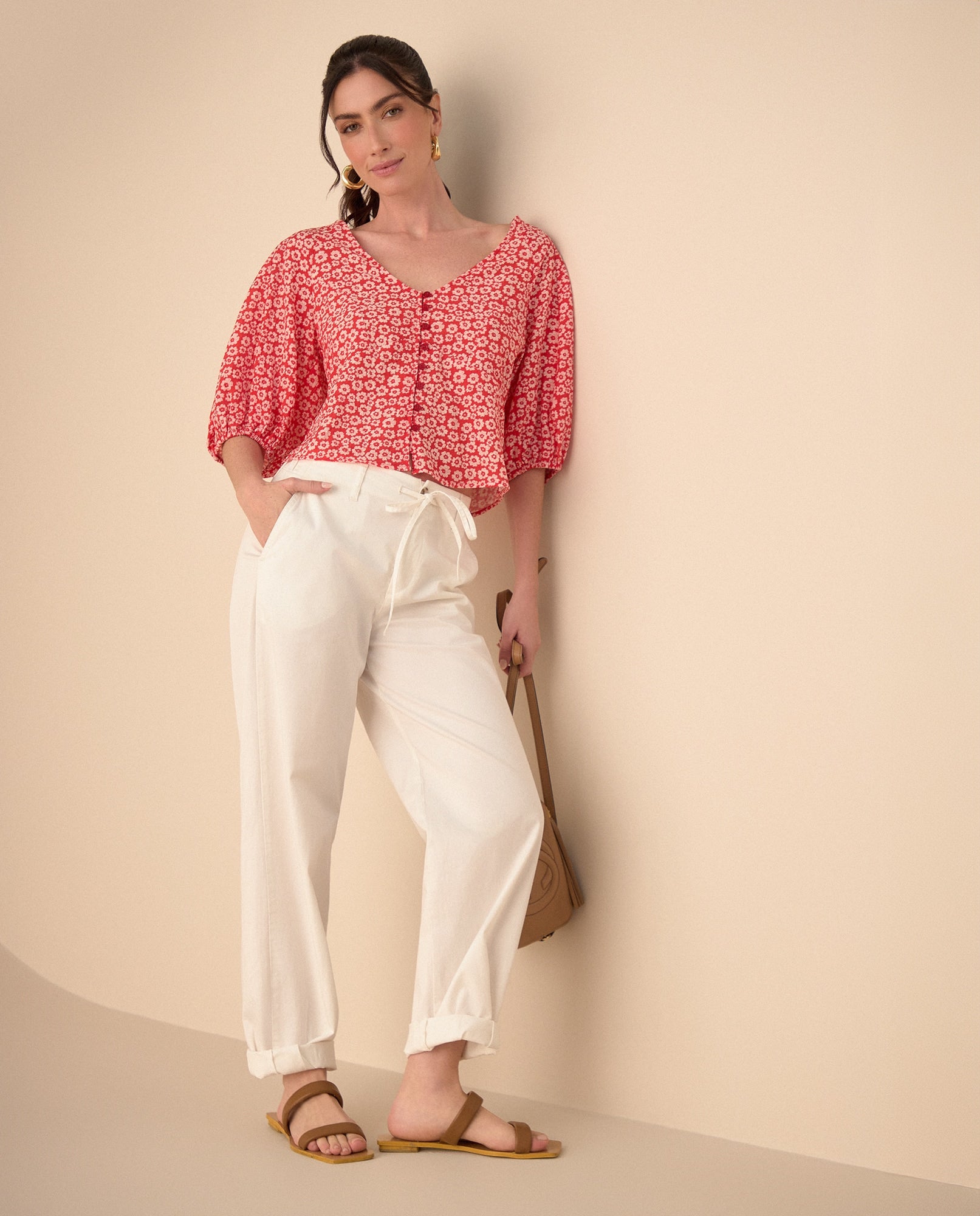 Pantalón de bota recta para mujer - Crudo 34_631G021_CRU110602_0