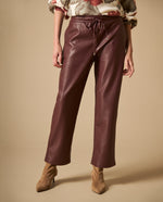 Pantalón jogger tobillero con cordón ajustable - Morado
