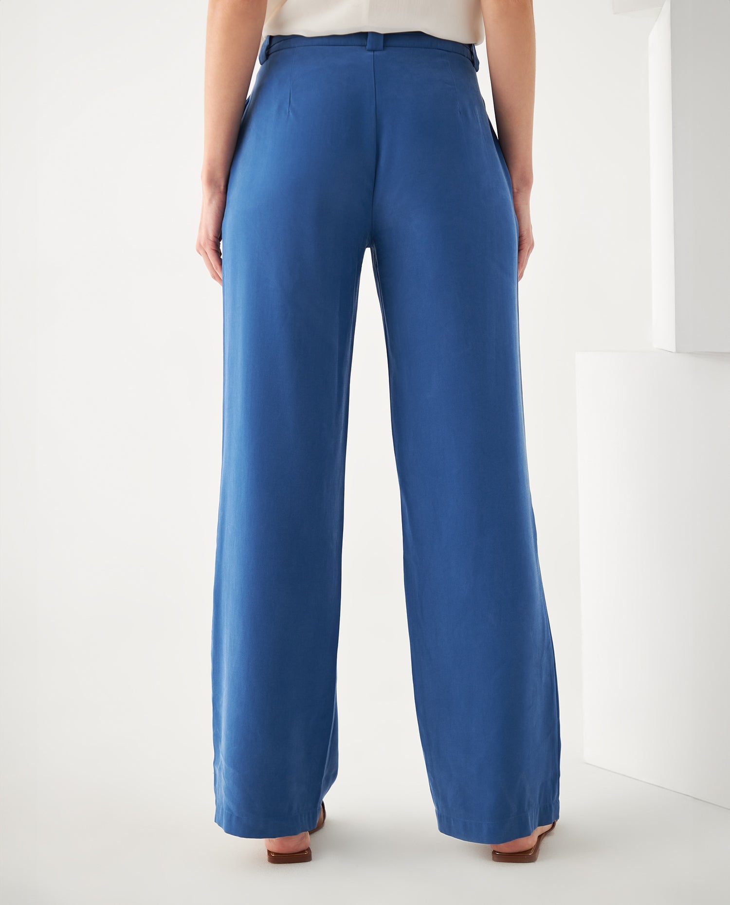 Pantalón bota recta para mujer - Azul