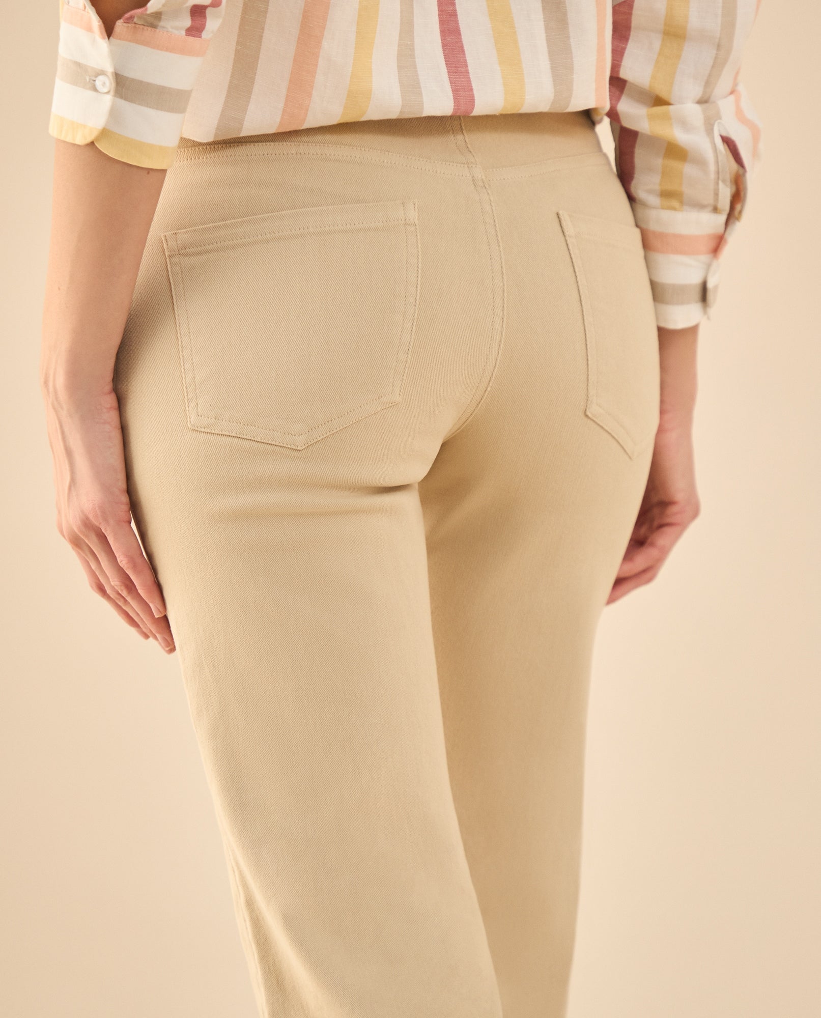 Pantalón cinco bolsillos para mujer - Beige 34_632G002_BEI151307_5