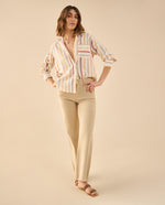 Pantalón cinco bolsillos para mujer - Beige