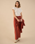 Pantalón cinco bolsillos para mujer - Rojo
